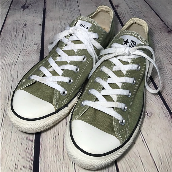 olive green chuck taylors